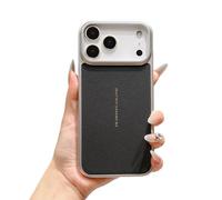 Coque de téléphone magnétique pour iPhone 17promax/16promax/15pro diamant mat coque de protection anti-chute pour iPhone 17 Air, noir