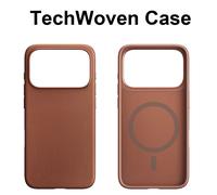 Coque de téléphone magnétique TechWoven de luxe pour iPhone 17 16 15 14 13 18 Pro Max, compatible avec la charge sans fil MagSafe Purple