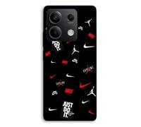 Coque de téléphone - MANIACASE - Xiaomi Redmi Note 13 5G - Silicone TPU - Motif NIKE JORDAN - Noir/Blanc/Rouge