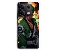 Coque de téléphone - MANIACASE - Xiaomi Redmi Note 13 5G - Silicone TPU - One Piece Zoro 3D manga - Noir