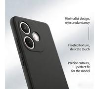 Coque de téléphone noire mate, durable, antichoc, ultra-fine, avec coussin en TPU souple. Convient pour A5 2025, A5x, Reno14, F A6 Pro 4G/5G, F31, A5 Pro, Reno9, A80 5G, A18, A38, A3/A3x/A3 4G/A3x 4G,