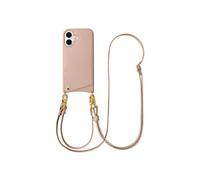 Selencia Coque de télephone Nova avec cordon et porte-cartes pour Apple iPhone 16 - Dusty Rose