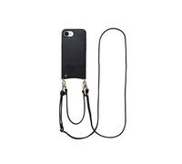 Selencia Selencia Coque de télephone Nova avec cordon et porte-cartes iPhone 17e / 16e Noir Noir