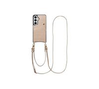 Selencia Selencia Coque de télephone Nova Croco avec cordon et porte-cartes pour Samsung Galaxy S26 Beige Beige