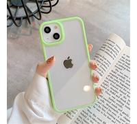Coque De Téléphone Pare-Chocs En Silicone Antichoc,Étui Arrière De Protection Transparent Pour Iphone 17 16 15 14 11 12 13 Pro Max Xs Xr Plus.Green.For 15plus Or 14plus