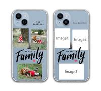 Coque de téléphone personnalisée pour iPhone 16 15 14 13 12 11 X XS XR 8 7 6 Pro Max Plus Mini - Cadeau pour les parents et grands-parents multicolore