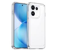 Coque de téléphone Portable Oppo Reno16, Technologie Hybride PC + TPU, Coque de Protection Anti-Choc, sans décoloration, Etui pour Oppo Reno16-Transparent