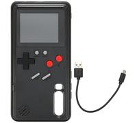 Coque de téléphone pour iPhone inspirée des consoles de jeux classiques, avec un design rétro et un écran couleur intégré. Résistante aux