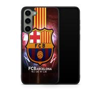 Coque De Téléphone Pour Samsung Galaxy S25 Plus Fc Barcelone Football Ecusson Messi Suarez Neymar Club Ronaldo Ref 1666