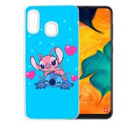 Coque de téléphone - Samsung Galaxy A20e - Silicone TPU - Stitch Angel Love