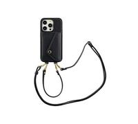 Coque de télephone Sera avec cordon et porte-cartes enveloppe pour iPhone 14 Pro - Noir