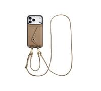 Selencia Selencia Coque de télephone Sera avec cordon et porte-cartes enveloppe pour iPhone 17 Pro Max Taupe Beige