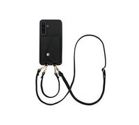 Coque de télephone Sera avec cordon et porte-cartes enveloppe pour Samsung Galaxy A17 (5G) / (4G) - Noir