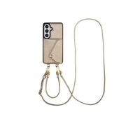 Selencia Coque de télephone Sera avec cordon et porte-cartes enveloppe pour Samsung Galaxy S26 - Champagne
