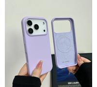 Coque De Téléphone Souple Magsafe En Silicone Liquide Officiel,Étui De Charge Magnétique Sans Fil Pour Iphone 17 Air 16 15 14 13 12 11 Pro Max Plus.Purple Lilac.Iphone 11 Pro Max