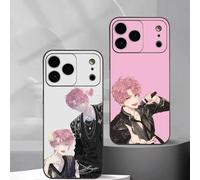 Coque de téléphone Tamon's B-Side pour iPhone 17, 16, 15, 14, 13, 12, 11 Plus, Pro Max, en silicone souple noir z1