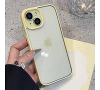 Coque De Téléphone Transparente Bonbon De Luxe,Étui De Protection Pare-Chocs En Acrylique Transparent Pour Iphone 17 16 15 14 13 12 11 Pro Max Plus.Yellow.For Iphone 17