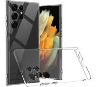 Coque De Téléphone Transparente Pour Samsung Galaxy S22 Ultra, Coque En Silicone Souple, Protection Appareil Photo De Haute Qualité Avec Bord Relevé Pour Écran Et Appareil Photo