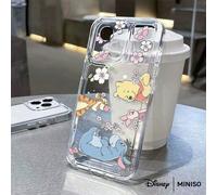 Coque de téléphone Winnie l'ourson Disney Sakura compatible avec les séries iPhone 17/17 Pro/17 Pro Max/17 Air/16/15/14/13/12/11/X, coque iPhone 17 Pro Max, coque iPhone 17 Pro, coque iPhone 17, cadea