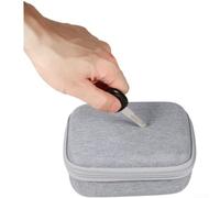 Coque de Transport EVA avec Sangle Poignet Compacte | Matériau tissé et EVA, doublure pour velours souple, protection complète contre chocs et rayures(Grey)