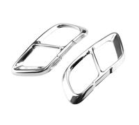 Coque De Tuyau D'Echappement Autocollant De Couverture De Silencieux D'échappement Arrière De Voiture, Pour BMW Pour X5 G05 X6 G06 X7 G07 2019 - 2021(Silvery)