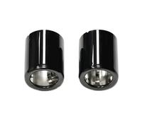 Coque De Tuyau D'Echappement Capots De Bordure De Tuyau D'échappement Arrière De Voiture Pour BMW Pour X1 F49 F48 2019 +(Black)