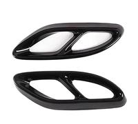 Coque De Tuyau D'Echappement Couvercle De Tuyau D'échappement Arrière De Voiture, Accessoires De Décoration Pour Mercedes Benz Pour C/E/B/GLC/CLA/CLS(Black)