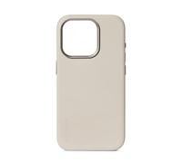 Coque pour iPhone 15 Plus MagSafe en Cuir Pleine Fleur Ultra-Résistant Beige