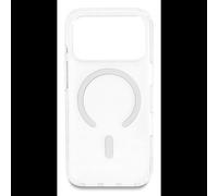 Coque DeLOCK pour iPhone 17 Pro compatible MagSafe TPU et polycarbonate blanc-transparent avec aimant intégré