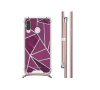 imoshion imoshion Coque Design avec cordon pour Huawei P30 Lite Bordeaux Graphic Multicolore