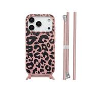 imoshion imoshion Coque design en silicone avec cordon iPhone 17 Pro Animal Pink Multicolore