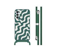imoshion imoshion Coque design en silicone avec cordon Samsung Galaxy A15 (5G/4G) Petrol Green Groovy Multicolore