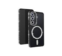 Coque Diamant pour Samsung Galaxy S23 MagSafe Contour Strass Noir