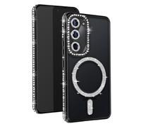 Coque Diamant pour Samsung Galaxy S23 MagSafe Contour Strass Noir