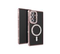 Avizar Coque Rigide Samsung Galaxy S23 Ultra Rose Champagne Compatible MagSafe