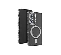 Coque Diamant pour Samsung Galaxy S24 Plus MagSafe Contour Strass Noir
