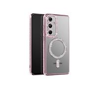 Avizar Coque Diamant pour Samsung Galaxy S25 Contour Strass Rose