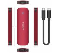 Coque Disque Dur - Aisens - ASM2-027RED - USB 3.0 - 2.5" - Rouge
