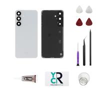 Coque dos blanc d'origine Samsung Galaxy S25 FE + outils réparation