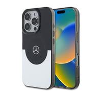 Coque Double Couche - MERCEDES - iPhone 16 Pro Max - MagSafe - Noir/Argent - 6.9 pouces