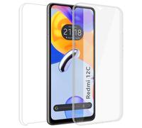 Coque Double Transparent PC+TPU Full Corps 360 Compatible Avec Xiaomi Redmi 12C