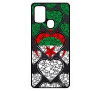Coque Drapeau Algerie algerien A21s Silicone Basket Foot 4G Portable Case I Love Bumper jo Football pour Samsung Galaxy