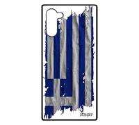 Coque Drapeau grece Grec Note 10 Silicone Noir Foot Coupe du Monde Mobile Euro Basket Case Pas Cher pour Samsung Galaxy