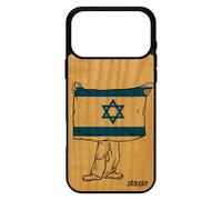 Coque Drapeau Israel Israelien Pour Iphone 17 Pro Max En Bois Silicone Coupe Du Monde Jo Basket De Protection