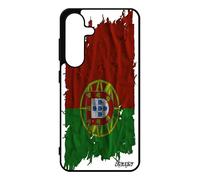 Coque Drapeau Portugal Portugais Pour Samsung Galaxy S25 Silicone Euro Smartphone Tissu Foot Case Coupe Du Monde Jo Gel De Made In France