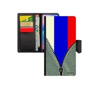 Coque drapeau russie russe Galaxy A40 cuir coupe du monde jeans flip case foot coupe d'europe basket 4G Euro Samsung