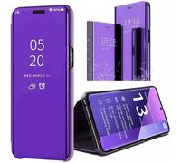 Coque - E.F.CONNECTION - pour Xiaomi Redmi Note 13 Pro+ 5G - Antichoc - Flip Cover - Effet Miroir
