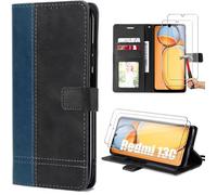 Coque - E.F.CONNECTION - Xiaomi Redmi 13C - Bicolore - Porte-cartes - Support réglable
