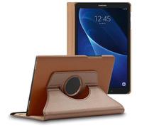Ebeststar ® Pour Samsung Galaxy Tab A 2016 10.1 T580 T585 (A6) - Housse Coque Etui Pu Cuir Rotatif Avec Support À Rotation 360°, Couleur Or / Doré [Dimensions Precises De Votre Appareil : 254.2 X 155.