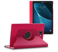 Housse pour Galaxy Tab A6 A 10.1 (2018, 2016) T580 T585 Support Rotatif 360 PU Cuir, Rose